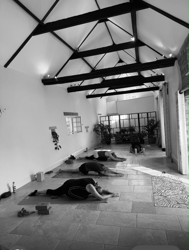 Fire & Form yoga class in Braunston — Long, easy stretches to start the day